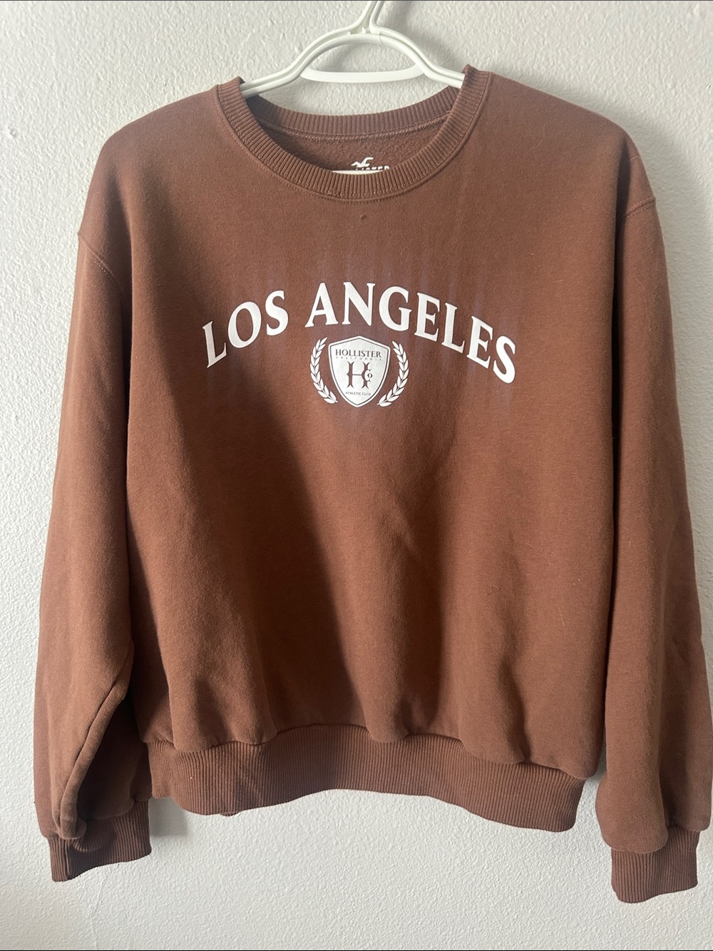 Hollister sz M women's brown crew neck sweatshirt